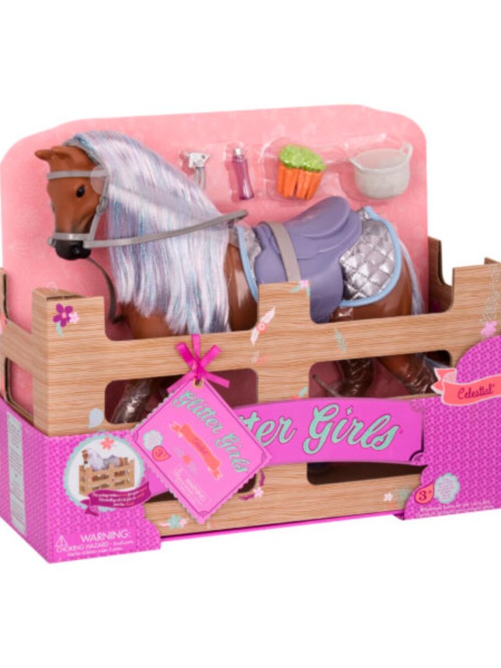 Glitter Girls Sparkle Mane Toy Horse - Pink & Silver New from Showroom - In box